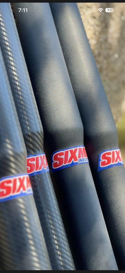Six mile industries tall boy fork guards carbon look